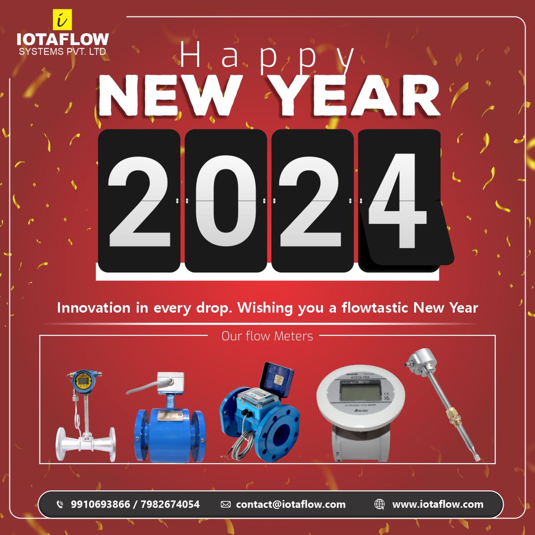 iotaflowsystem's tweet photo. Flowing into the New Year with precision and excellence! 🌟 Wishing you a year full of smooth operations, increased efficiency, and endless success. Happy New Year from Iotaflow Systems Pvt. Ltd.  - where every flow counts! 🎉🔧
#FlowingInto2024 #FlowmeterInnovation https://t.co/SwaFRCBBTP