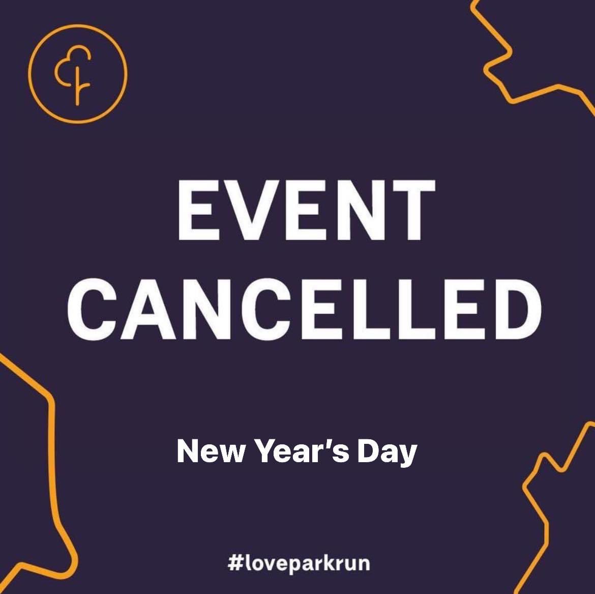 SVCparkrun's tweet photo. Sorry to say our New Year’s Day special is cancelled due to adverse course conditions. 🚫

With our regular course out of use due to flooding, the level of footfall on our contingency route combined with surface mud and water, has made some parts of the course unsafe. (1/2) https://t.co/SIb9YqGTwU
