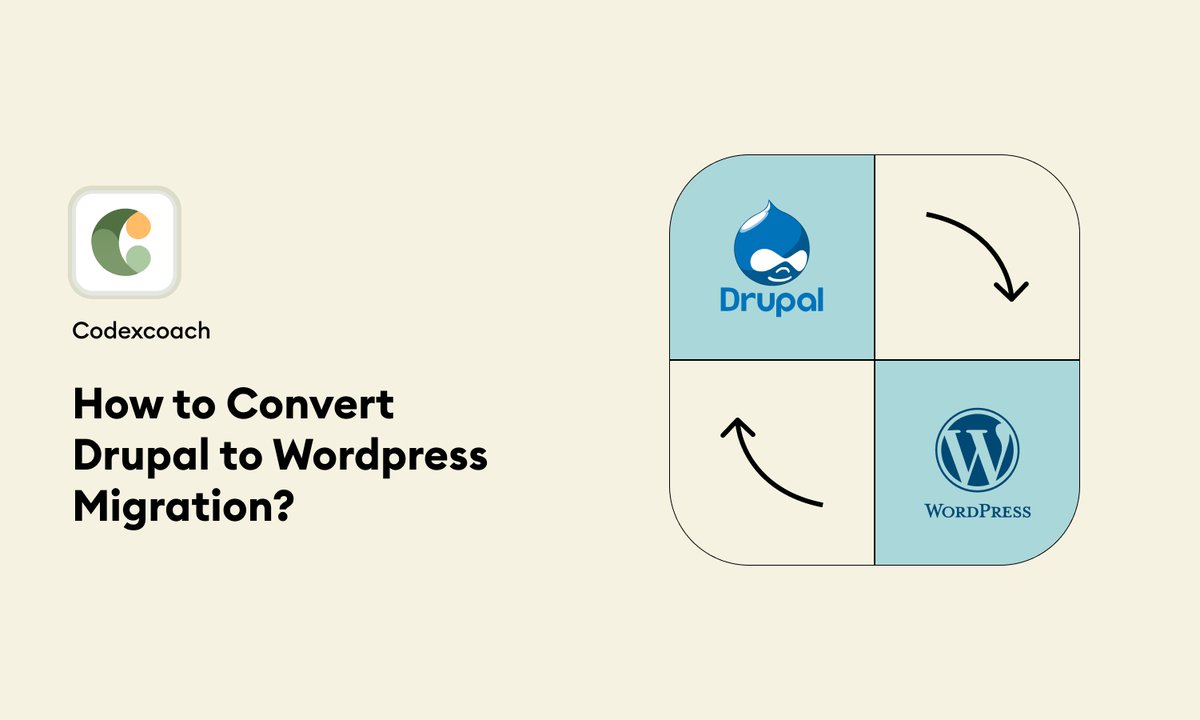 Codextechhelp's tweet image. Ready to switch from Drupal to WordPress? 🚀 Our comprehensive guide makes it simple and stress-free.
bit.ly/3NKlj7u
#codexcoach #DrupalToWordPress #WebDevelopment #DigitalTransformation #TechTips