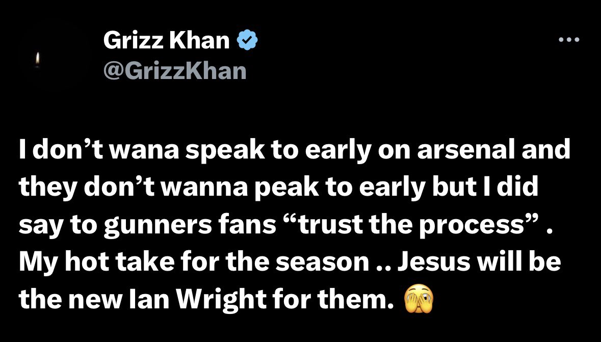 Hmmm rattled by very fair Firmino comparisons but in your own words thought he would be the next Ian Wright for us… 👀 Just for the record Wright >>>>>>>>>>>>>>>>>>>>>>>>>>>>>>>>>>>>>>>>>>>>>>>>>>>>>>>>>>>> Jesus & Firmino