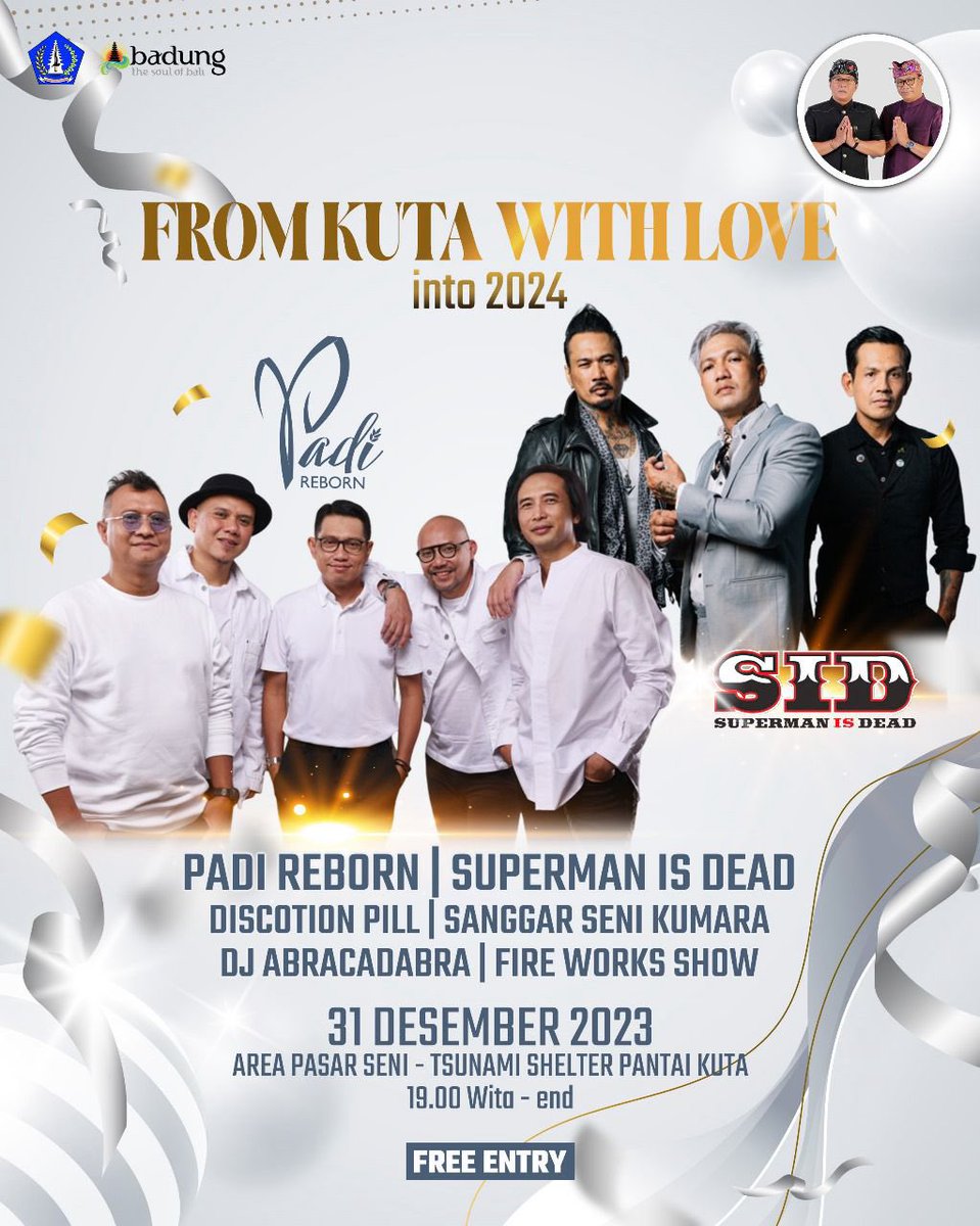 Tahun baruan bareng yuk, kami akan menghibur dari Bali. 

Sampai jumpaaa