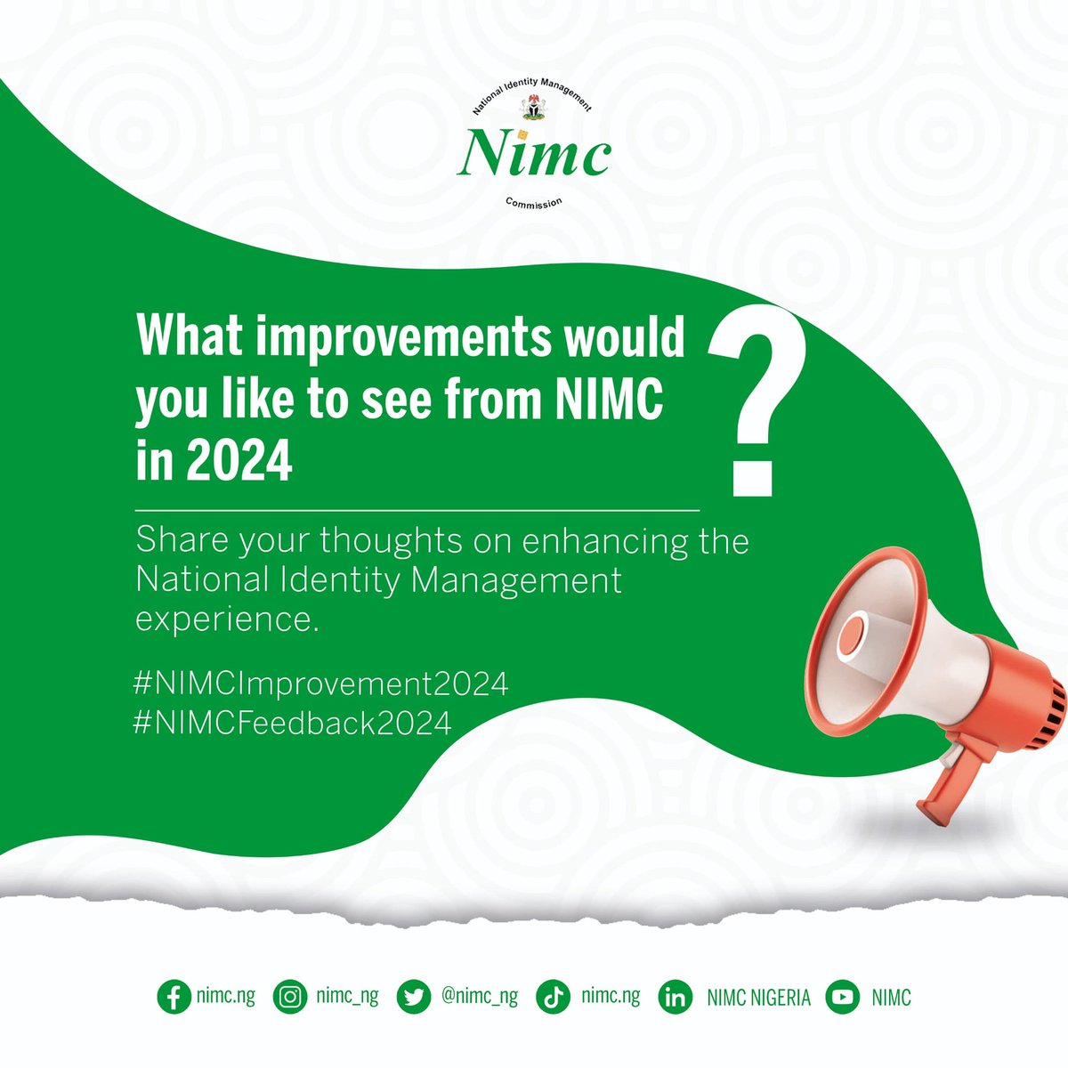 EarlOfIwo's tweet photo. Looking forward to 2024, let's engage in a dialogue about the improvements you envision for NIMC. Share your insights on enhancing the efficiency of the National Identity Management process. Your thoughts matter! #NIMCImprovement2024 #ShareYourFeedback https://t.co/8AXHtzAxo7