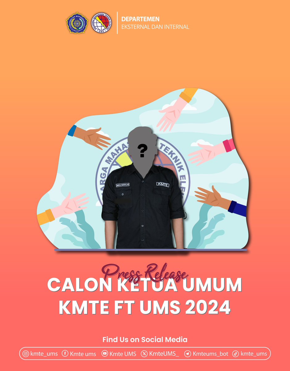 KmteUMS_'s tweet photo. [ CALON KETUA UMUM KMTE FT UMS 2024]
.
 who will be the next?? let’s see
. 
Regards KMTE 2023⚡️
.
#teknikelektro
#elektrojaya
#KMTEJaya https://t.co/XvEB4Hc39h
