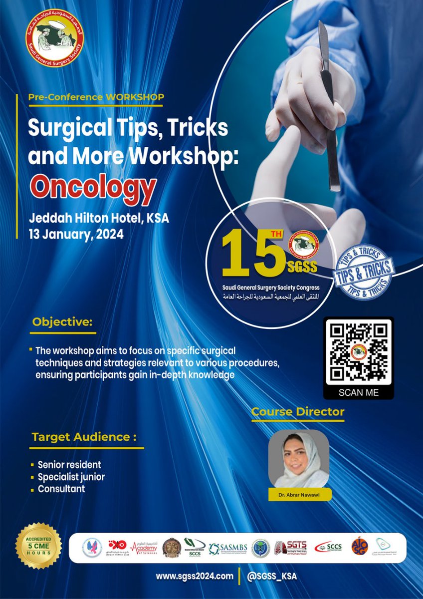 Workshop at the conference with limited seating plz Register today 

registration.imedevent.com/home

Sgss2024.com 

#hernia 
#Oncology