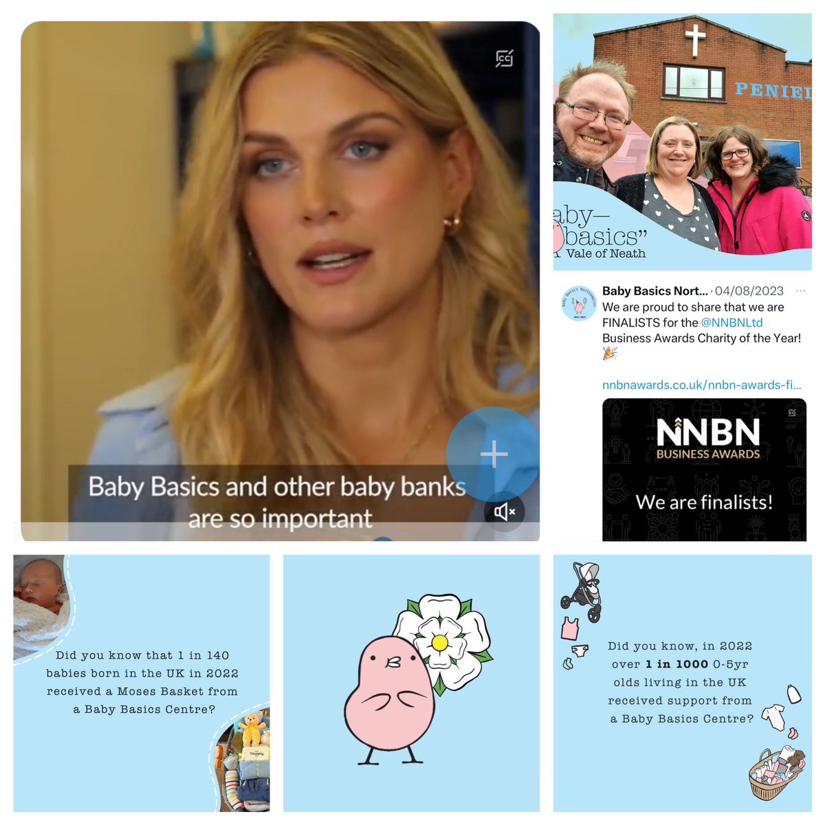 August 2023- we celebrated Yorkshire Day, @BabyBasicsNN were finalists in the Northampton Business Awards, Ashley James visited Baby Basics Chelmesford with @Fabulousmag , we welcomed Baby Basics Vale of Neath and launched our Did you know? (@revkatebottley)