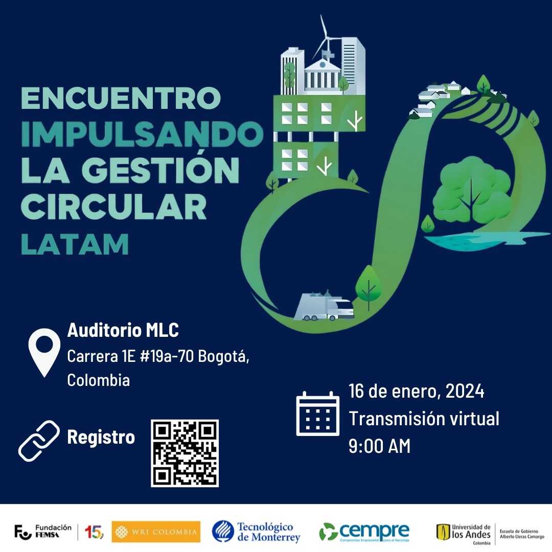 GobiernoUAndes's tweet image. 🔄💡 ¡Descubre la Gestión Circular en LATAM! Únete al evento liderado por @FundacionFEMSA, @WRIColombia, @TecdeMonterrey, Cempre y @GobUAndes.

🗓️ 16 Ene | 📍 Auditorio MLC
Registro:  forms.office.com/r/uW2T0rhCxX

#GestiónCircular #LATAM #FEMSA #WRI #TecMonterrey #Cempre #Uniandes