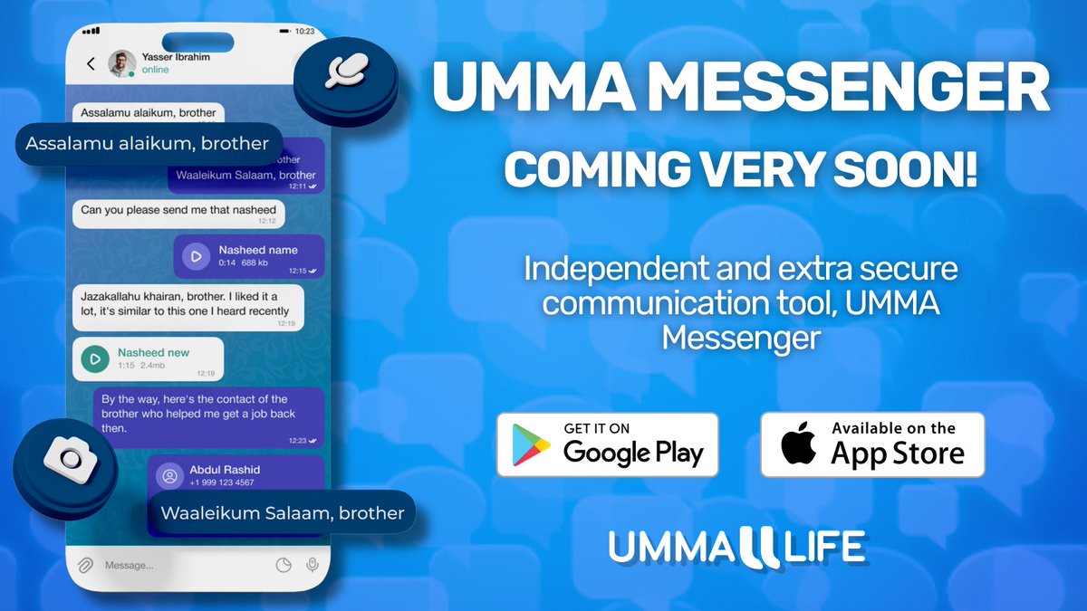 UmmaLife_com's tweet photo. Discover UMMA Life's new generation messenger! Offering unparalleled security and privacy with end-to-end encryption and #blockchain #technology. Say goodbye to data breaches and welcome secure, private communication.

https://t.co/gPmY7jMbZ7

#UMMAMessenger #UMMALife https://t.co/Zt6r3wi3nY