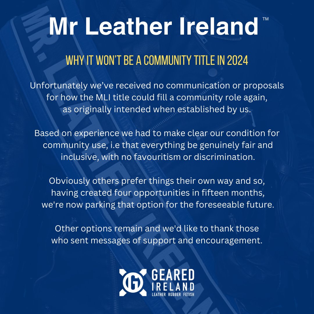 Mr. Leather Ireland (@mrleathereire) on Twitter photo 