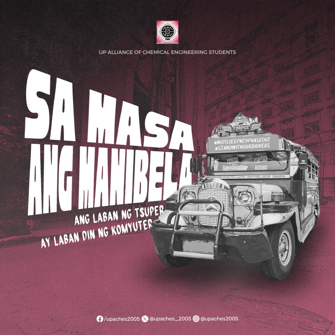 upaches_2005's tweet photo. SA MASA ANG MANIBELA.
#NoToJeepneyPhaseout
#NoToPUVPhaseout
#StandWithOurDrivers https://t.co/RvFKvYBWPG