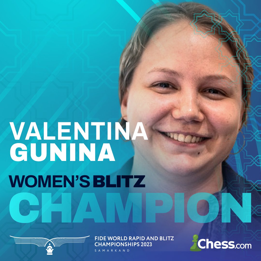 Valentina Gunina, 2023 Kadınlar Yıldırım Satranç Şampiyonu!🏆