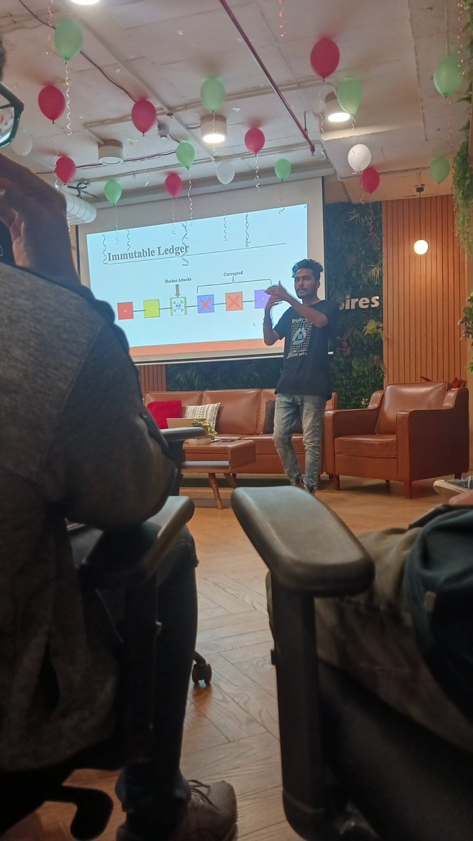 PRK_Vasista's tweet photo. Got to attend Session by @Sumanthvuppala_  on shardeum dApp boilerplate. A good session for beginners and web3 enthusiasts.

#proof of community #security #BlockchainInnovation #shardeum #decentralized #Web3 https://t.co/qgDBUDwlYA