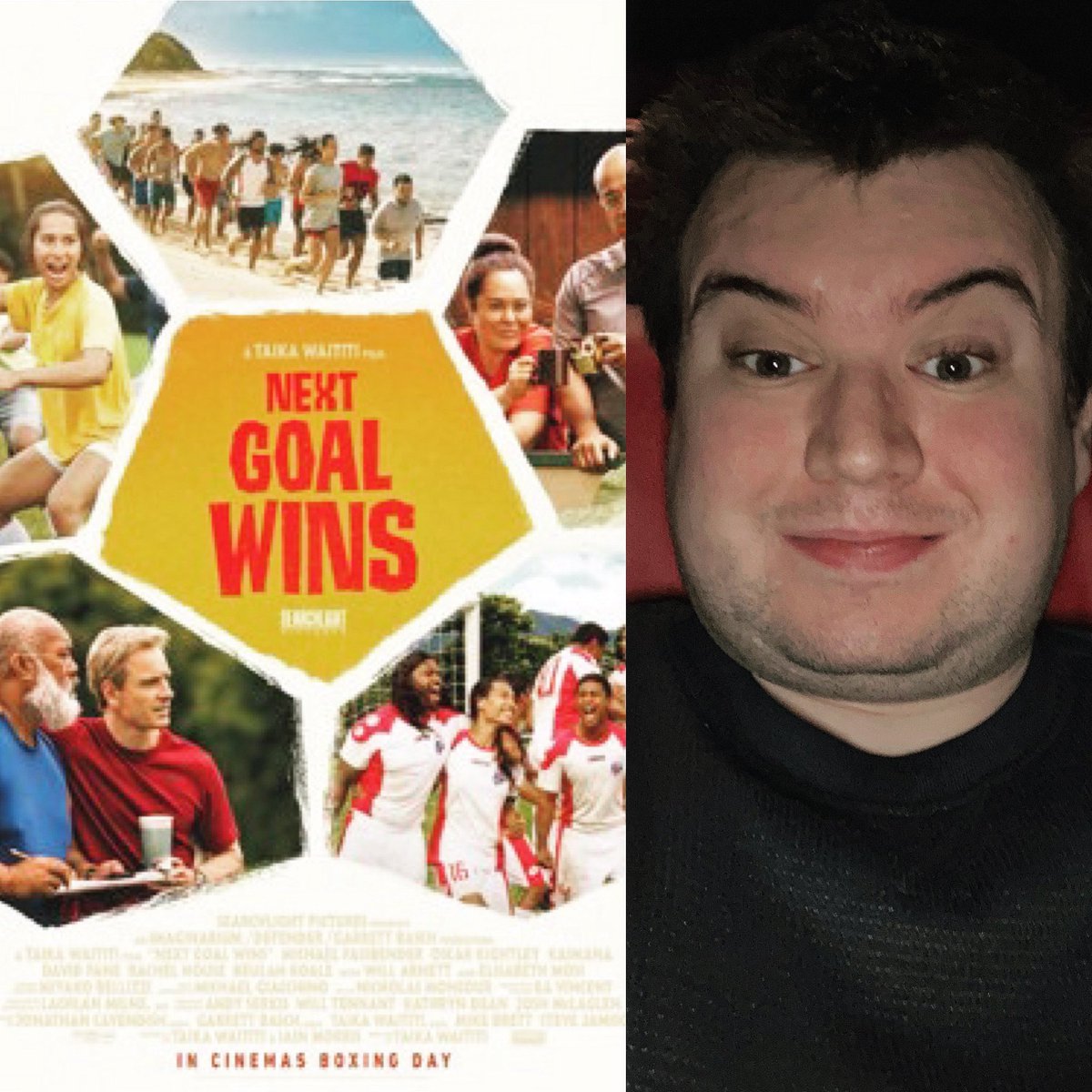 SeanB102's tweet photo. Seeing ‘Next Goal Wins’ (2023).

#nextgoalwins #taikawaititi #michaelfassbender #oscarkightley #kaimana #davidfane #elisabethmoss #willarnett #rachelhouse #beulahkoale #ulilatukefu #chrisalosio #lukehemsworth #kaitlyndever #americansamoa #thomasrongen #cineworlddoublefeature https://t.co/DacRTM4z69
