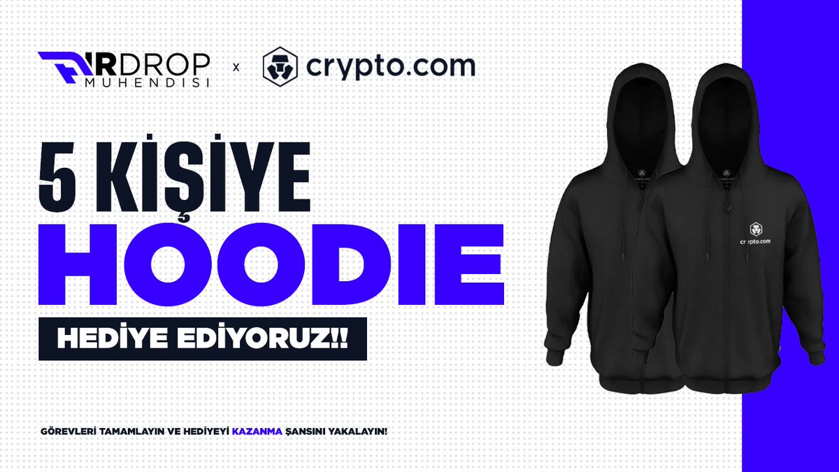 🎉  Yeni Yıla Özel İçimizi Isıtacak Çekiliş

🎽 5 Kişiye <a href="/Cryptocom_TR/">Crypto.com 🇹🇷</a> Hoodie 

Yapılması Gerekenler;

✅ Takip Et: <a href="/airdropmuhendis/">Airdrop Mühendisi</a>, <a href="/paramuhendisim/">Para Mühendisi</a>, <a href="/coinmuhendisim/">Coin Mühendisi</a>, <a href="/Cryptocom_TR/">Crypto.com 🇹🇷</a> ve <a href="/nftmuhendisim/">NFT Muhendisi</a>

💙 BEĞEN &amp; RT Yap!

Sonuçlar 2 Ocak Tarihinde Açıklanacak!