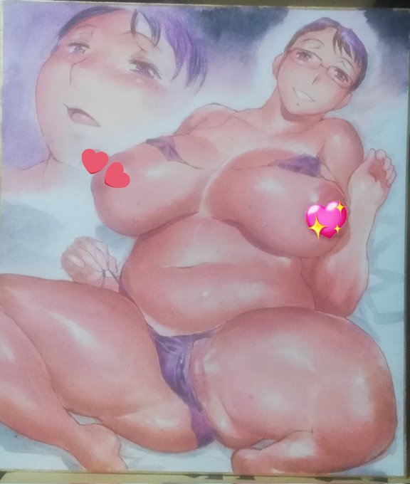 #コミックマーケット103 駅に着いて荷物を持ち上げようとしてしゃがんだらおパンツ丸出し位ズボンが敗れ一端帰宅する羽目に。厄落としと考えて良しとします。あ、色紙も描いてみました。 