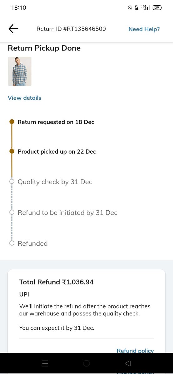 arun1840mn's tweet photo. @AJIOLife  sidhi baat no bakwaas itna din lagta hai refund mein kya bhai? Ek tho pehle galat order bhejte ho aur phr ye sab, paisa wapis karo bhai product pickup 22 ko hua wo bhi kafi late tha... https://t.co/yvY5EOrwiv