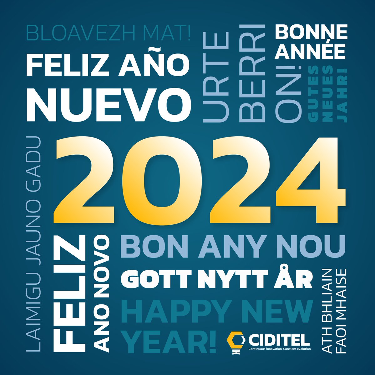 ciditel's tweet photo. Con la esperanza de que los avances tecnológicos sigan contribuyendo al bienestar de todos, #CIDITEL quiere desearles un feliz y próspero año 2024 ✨

¡CIDITEL es innovación constante y evolución continua!🆒

Visítanos en 👉🏼 https://t.co/JGcgLqYuO9 y conócenos 🙋🏻 https://t.co/ck3NWVQiDI