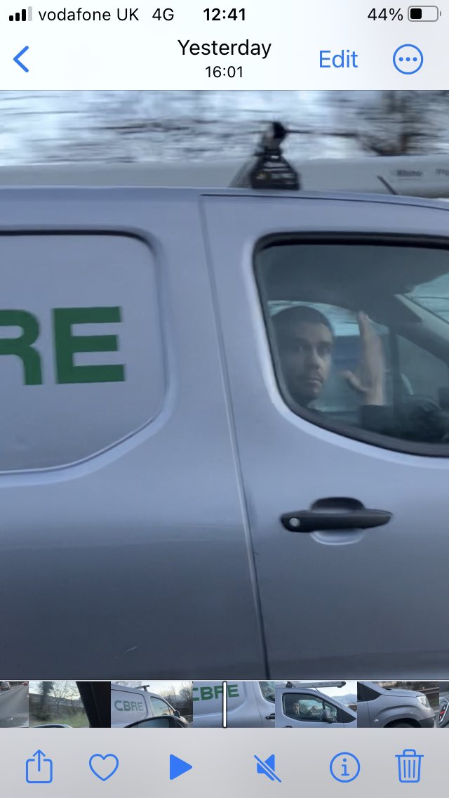 EvergreenLondon's tweet photo. @CBRE_UK For me and my family, it very nearly wasn’t a happy new year! Thanks to this irresponsible employee of yours, nearly caused an accident with his reckless driving, high speed,  cutting in and out of traffic and undertaking! 
29th December 4pm, M3 jct 4 southbound. Reg WM19 WKY https://t.co/7WG4Aqm7pB