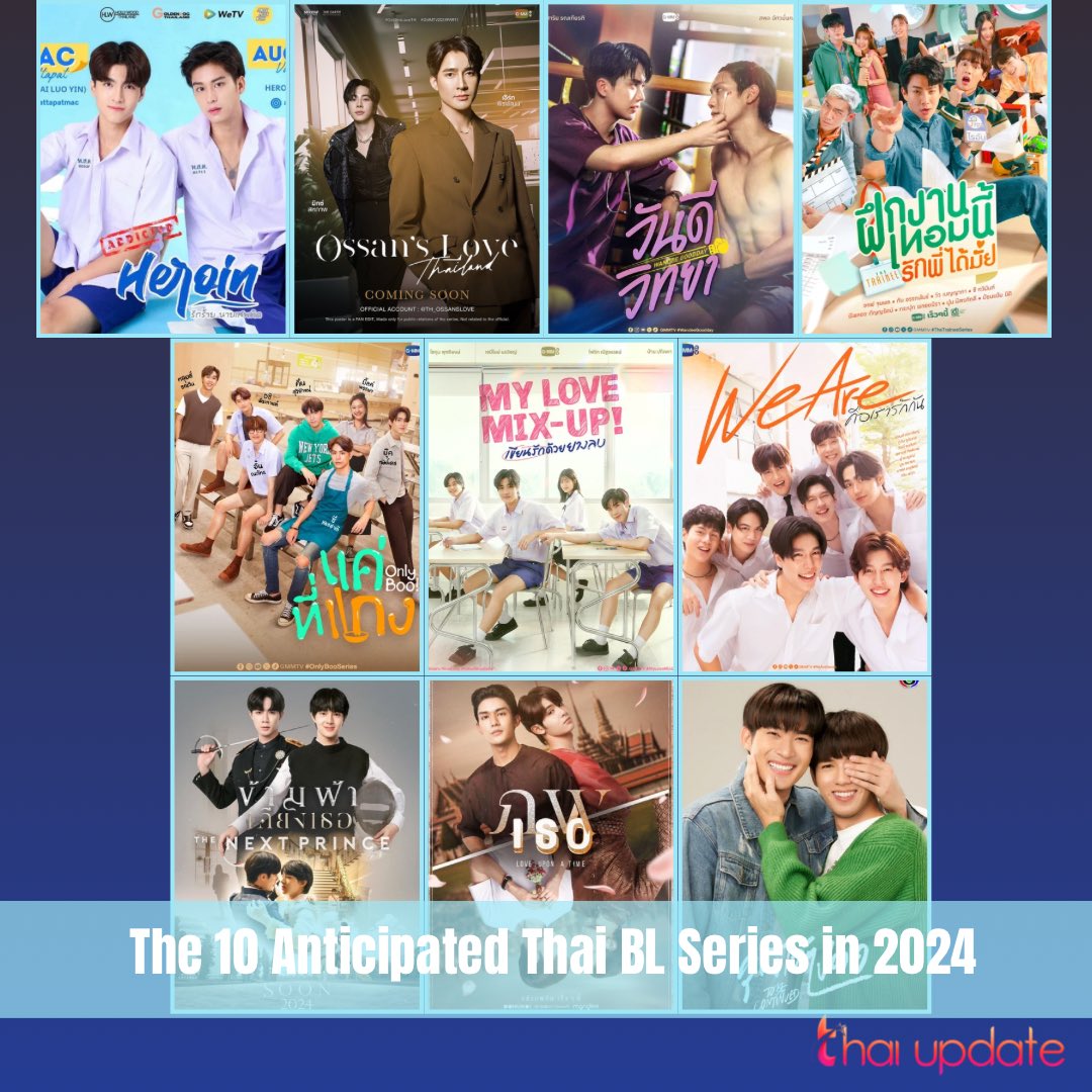 What BL series are you looking forward to in 2024?

Read More & Vote Here 👉🏻 thaiupdate.info/thai-bl-series…

#addictedheroin #OssansLoveTH #WandeeGoodday #TheTraineeSeries #OnlyBooSeries #MyLoveMixUpTH #WeAreSeries #ข้ามฟ้าเคียงเธอSeries #ภพเธอSeries #ToBeContinuedSeries