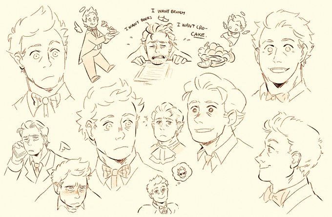 I draw a lot of Crowley so heres some Azi 😇 #GoodOmens 