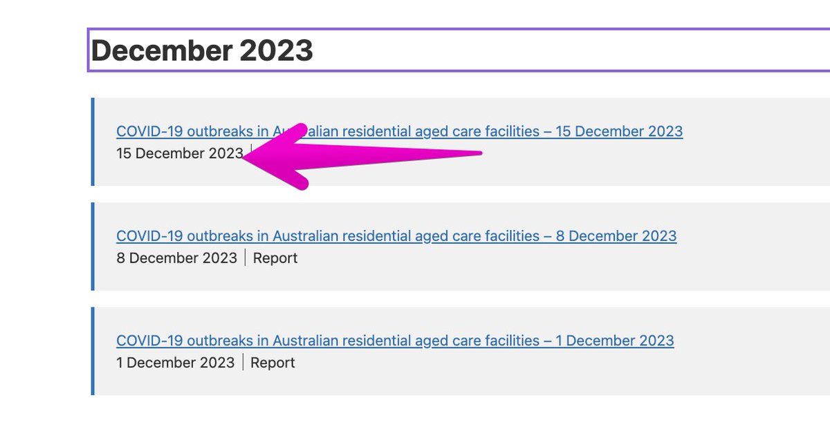 I am sorry again!!! Everyone knows I analyse Aged Care COVID data every week. But just like last December, our govt has switched off the data reporting for holiday! While people die from COVID and outbreaks everywhere! Thats not what a health department is for TWO WEEKS NOW!