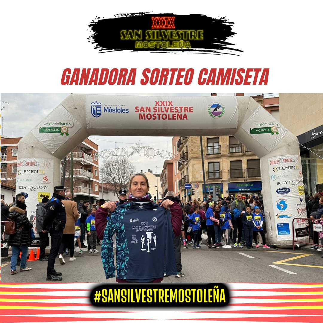 SSMostolena's tweet photo. Aquí tenéis a la ganadora del sorteo de la camiseta de la San Silvestre Mostoleña 2023.
¡Enhorabuena Silvia!
#SanSilvestreMostoleña #CarreraNavidad #SanSilvestre #carrerapopular #mostoles #runningMostoles #correrporMostoles #mostolesCity #SanSilvestreMostoleña 2023 https://t.co/451kv39toN