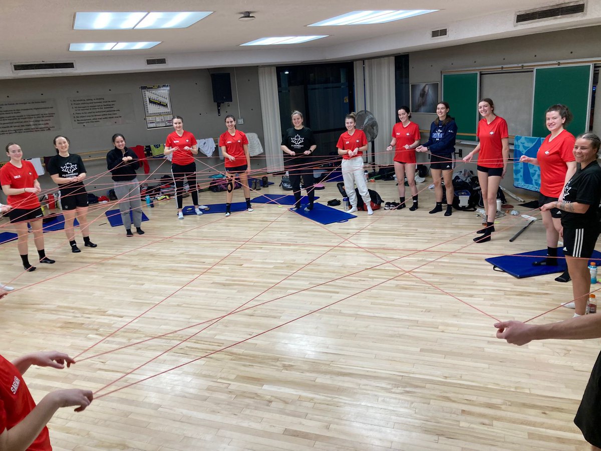 FloorballCanada's tweet photo. Floorball is not just about technical skills, great tactics or nice shots or saves. It is also about getting to know each other better, sharing dreams and growing as a team! 🇨🇦

#floorballcanada #floorball #IFF #WFC2025 #TWG2025 https://t.co/xo79u2ydlp