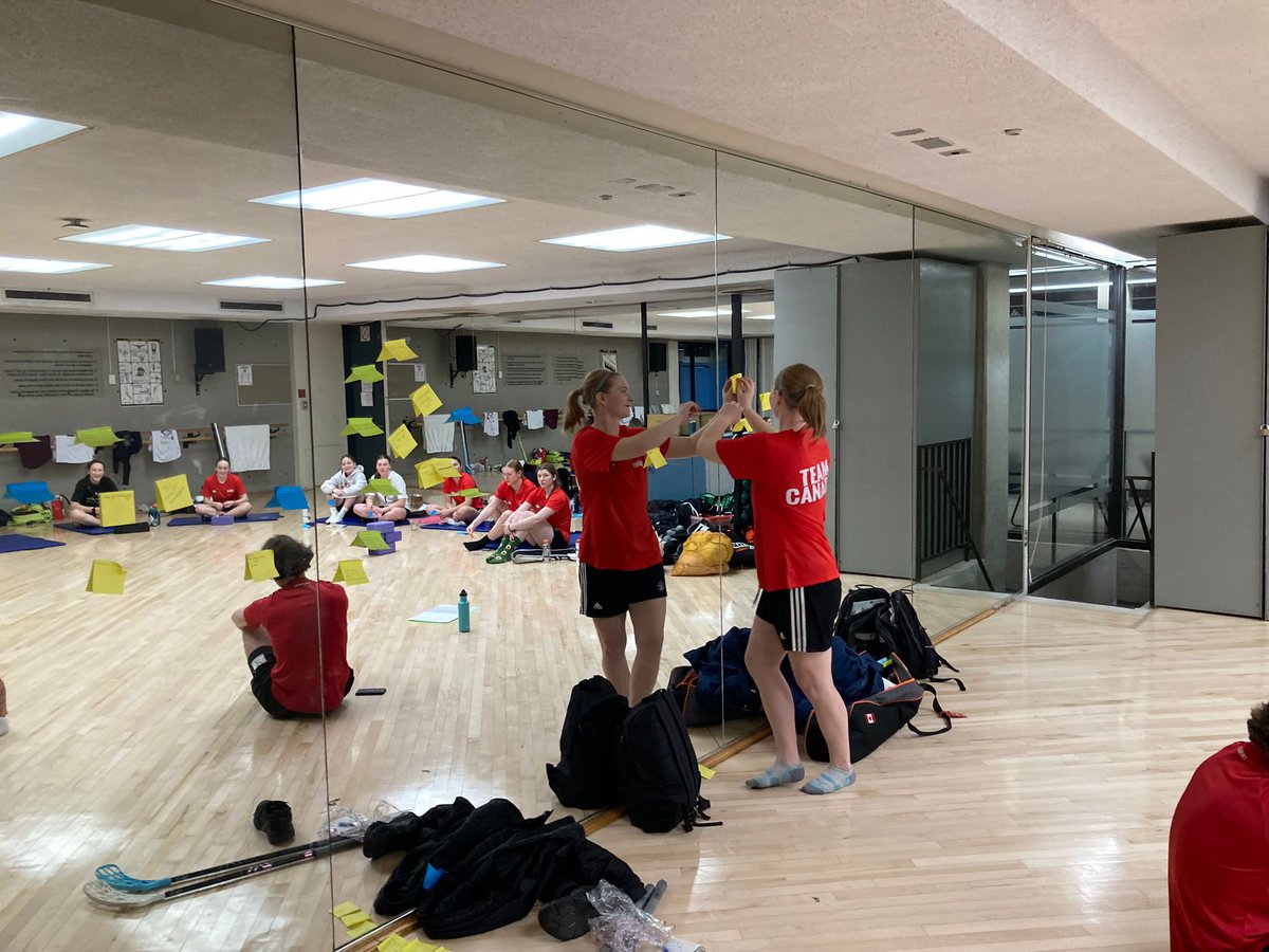 FloorballCanada's tweet photo. Floorball is not just about technical skills, great tactics or nice shots or saves. It is also about getting to know each other better, sharing dreams and growing as a team! 🇨🇦

#floorballcanada #floorball #IFF #WFC2025 #TWG2025 https://t.co/xo79u2ydlp