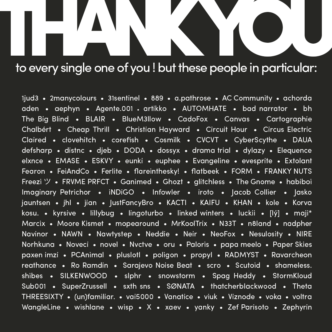 thank you all sm for an amazing 2023 !! 2024 will be even crazier just you wait
lmk what ur favourite track of mine this year was + happy new year !! &lt;3&lt;3&lt;3&lt;3&lt;3