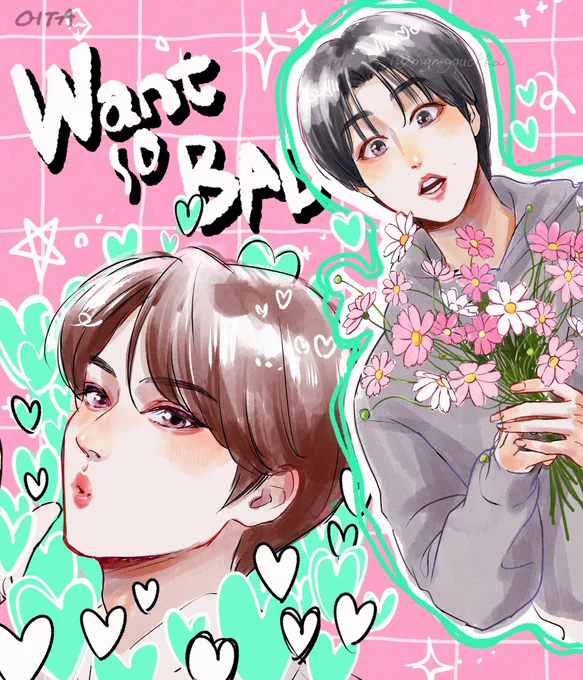 描いてて楽しかった思い出の4枚!2024年ものんびり描くぞ〜 #2023年自分が選ぶ今年の4枚