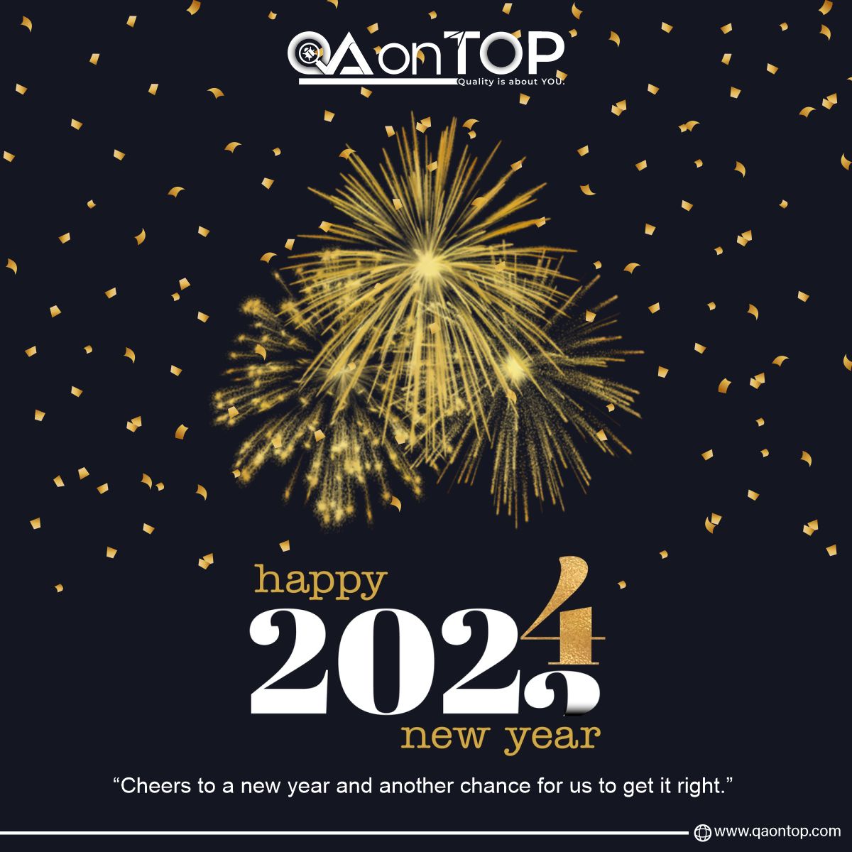 QAonTOP's tweet photo. 🎉𝗛𝗮𝗽𝗽𝘆 𝗡𝗲𝘄 𝗬𝗲𝗮𝗿 #𝟮𝟬𝟮𝟰 𝗳𝗿𝗼𝗺 𝗧𝗲𝗮𝗺 #𝗤𝗔𝗼𝗻𝗧𝗢𝗣! 🎉

#HappyNewYear #CheersTo2024 #NewBeginnings #BestWishes2024 #NewYearGreetings
.
.
#SoftwareTesting #QualityAssurance #QA #Testing #TestingServices #QAExperts #TestingSolutions #TestingExperts #QAServices https://t.co/3zS1UfSvfP