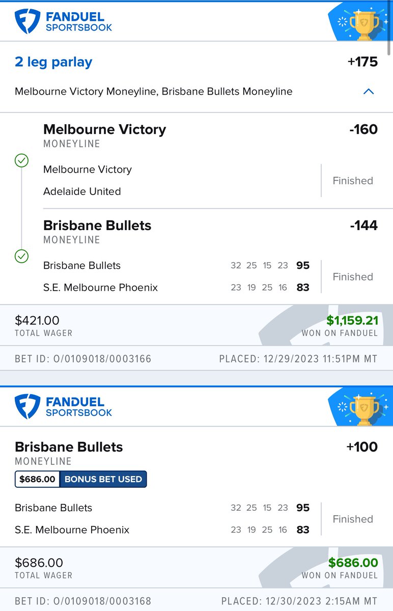 bardobets's tweet photo. @OnTopPicks VIP group waking up to more money! 

No surprise tho considering overnight bets are hitting at a 90% rate the last 6 months 😮‍💨💰

Don’t miss todays max bet 👇🏽 

https://t.co/q97DXVIICY

#GamblingX #GamblingTwitter 
#Parlay #Fanduel #LiveBet https://t.co/D0UmVI6lgU
