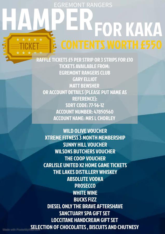 EgremontR's tweet photo. 𝙍𝙀𝙈𝙄𝙉𝘿𝙀𝙍 🗓️

Hamper For Kaka

WORTH £550

Raffle tickets £5 a strip or 3 strips for £10 with the draw taking place on New Years Day

Full details can be found below 👇 

#UpTheMont | #TheTeamForMe | #HesARanger | #CowshedArmy 🐮🛖 https://t.co/wpfGBqK1zi