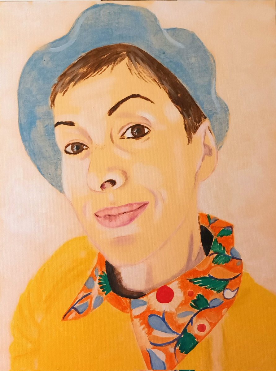 Totnesbabe's tweet photo. #oilpainting #WorkInProgress #selfportrait #bedroomartist #totnesartist Enjoying this one https://t.co/sYM1wf1wHK