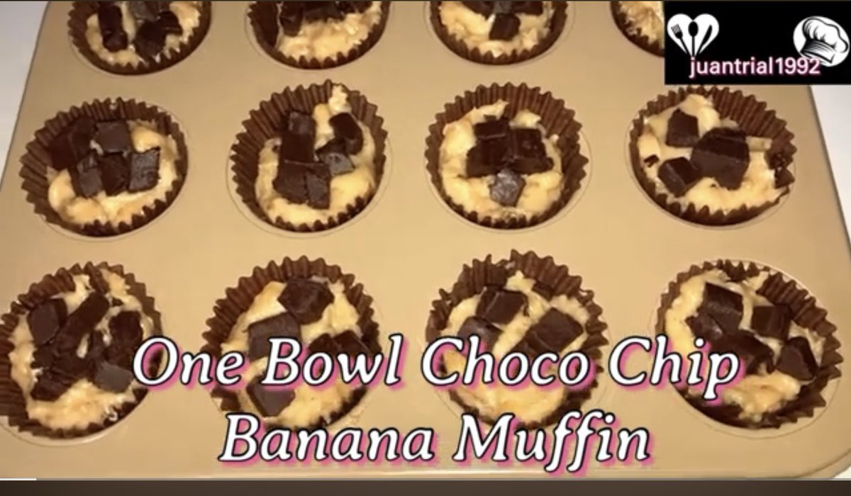 juanphilip's tweet image. Muffin / Choco Chip Banana Muffins / #myversion youtu.be/v3hVVWxdwfc?si… via @YouTube