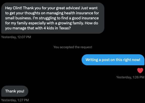 ClintFiore's tweet image. How I do healthcare costs for my family of 6 as a self-employed small business man. 👇

This is such a difficult topic. 

Our country's system is jacked-up and I'm not trying to fix it with this post. I'm just sharing how I navigate this stuff. 

There's so much fear about…