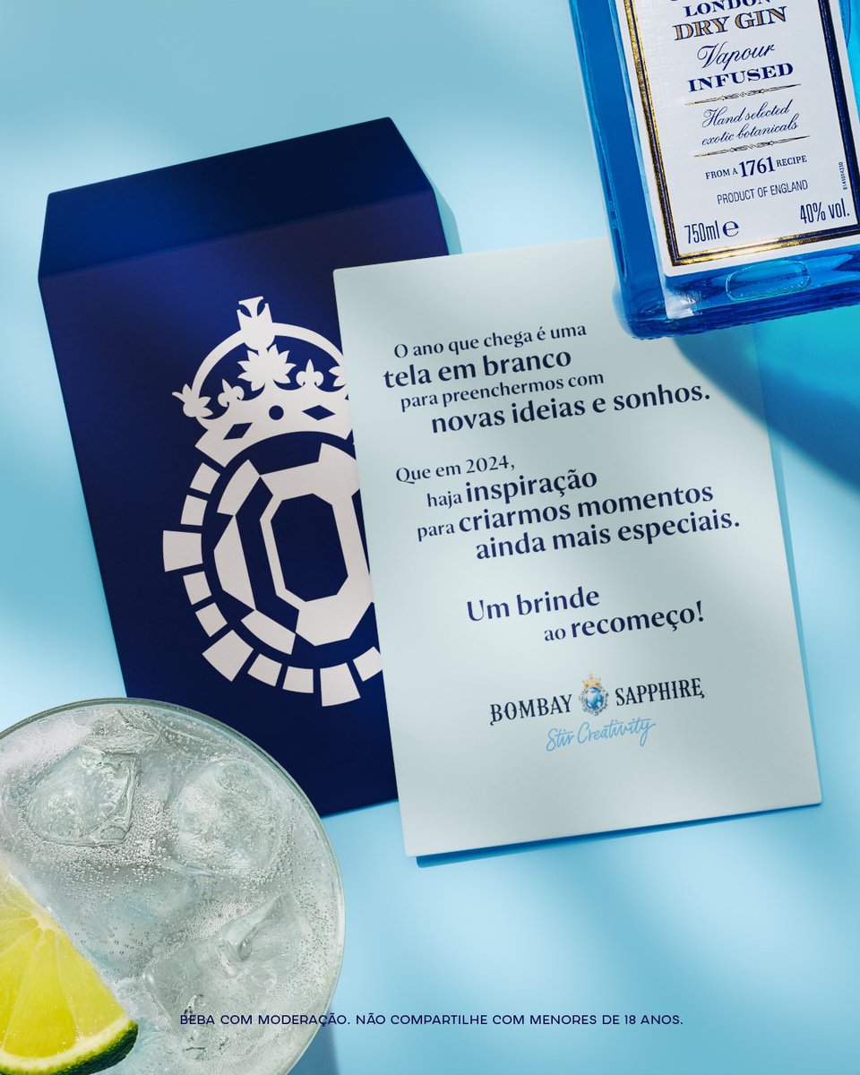 #CrieComBombay o melhor ano da sua vida. Nos vemos em 2024! 🥂🎆

Aprecie com moderação. Não compartilhe com menores de 18 anos.