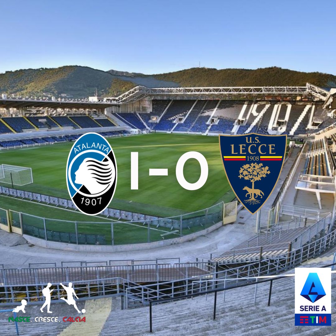 NCCALCIA's tweet photo. 🕗 FINE PARTITA‼️
#SerieA 🇮🇹
🔵⚫ #Atalanta 1-0 #Lecce 🟡🔴
⚽ 58' #Lookman 🔵⚫
#AtalantaLecce #ATALEC #NasceCresceCalcia https://t.co/5bPnMaa8wV