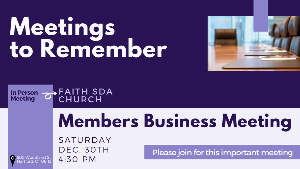 faith_sda's tweet image. Sabbath Flow 12.30.23
- First Praise: Elder Paul Haughton @ 9 am
- Divine Worship: Pastor T. Basil Sturrup @ 11 am
- Members Meeting @ 4:30 pm

Stay connected through our eBulletin, Yapp, Tithe, or site by visiting linktr.ee/faithsda

#HappySabbath  #FaithWithoutWorks