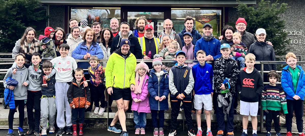 Today we did @BushyDUBparkrun followed by the inaugural family padel contest -