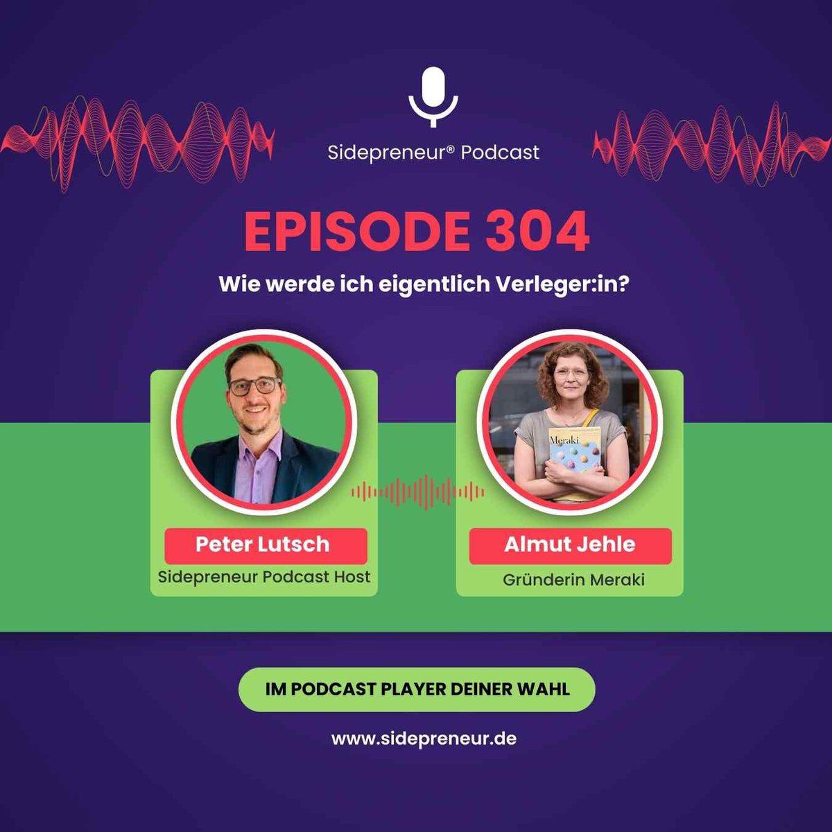 In der aktuellen Sidepreneur Podcast Episode habe ich die Verlegerin Almut Jehle zu Gast. 

Sie erzählt von ihrer nebenberuflichen Gründung des Magazins Meraki während des Corona-Lockdowns 2021. Der Wert des persönlichen Wachstums verbindet ihre Rollen als angestellte