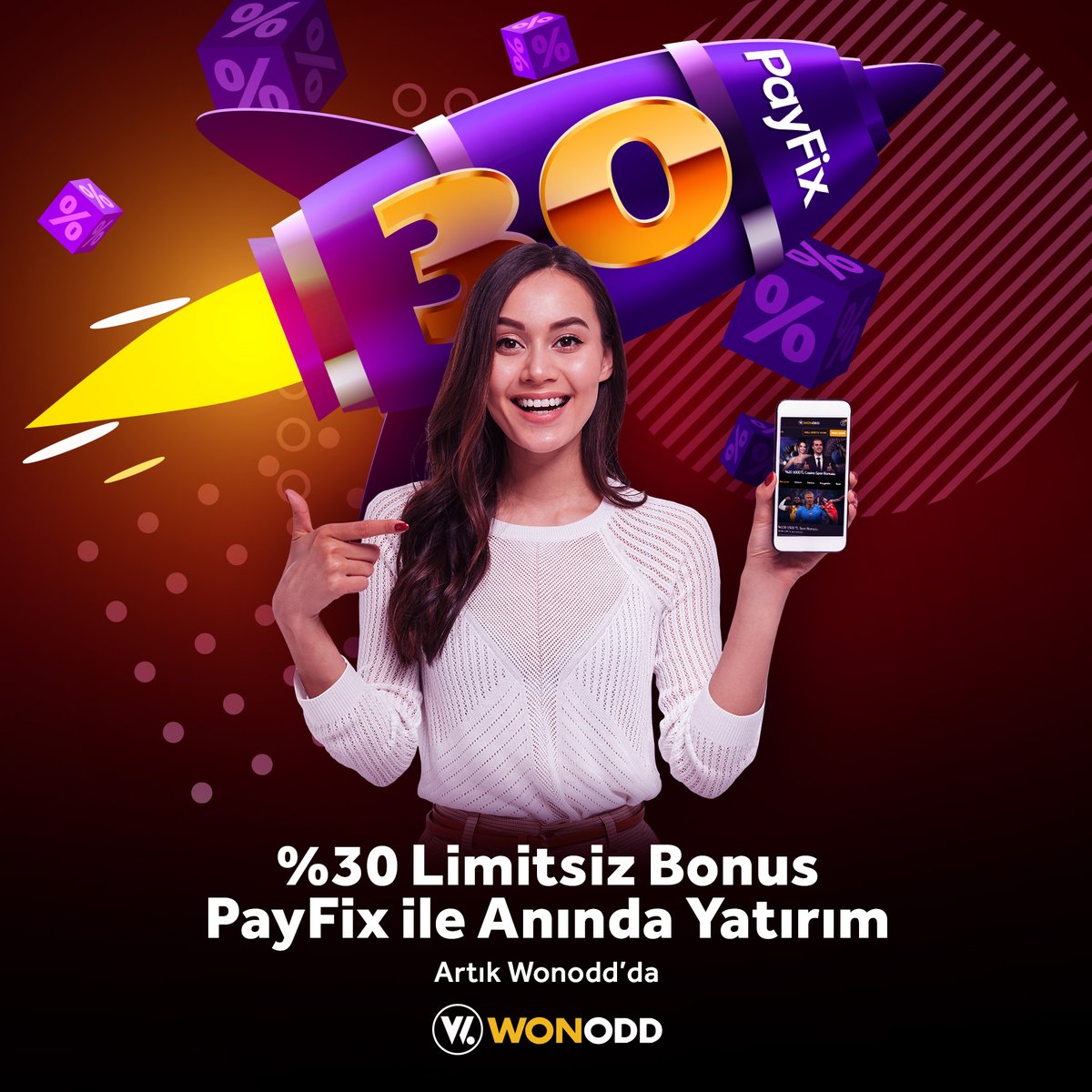 #PayFix ile hızlı yatırım artık Wonodd'da!
#PayFix ile Yatırın, %30 #Limitsiz #Yatırım #Bonus'unu anında kazanın!

Güncel Giriş 🎯 bit.ly/wonoddguncelgi…
Telegram🎯 t.me/wonodd_resmi1

#wonodd #bahis #spor #iddaa #futbol #canlıizle #canlıTV