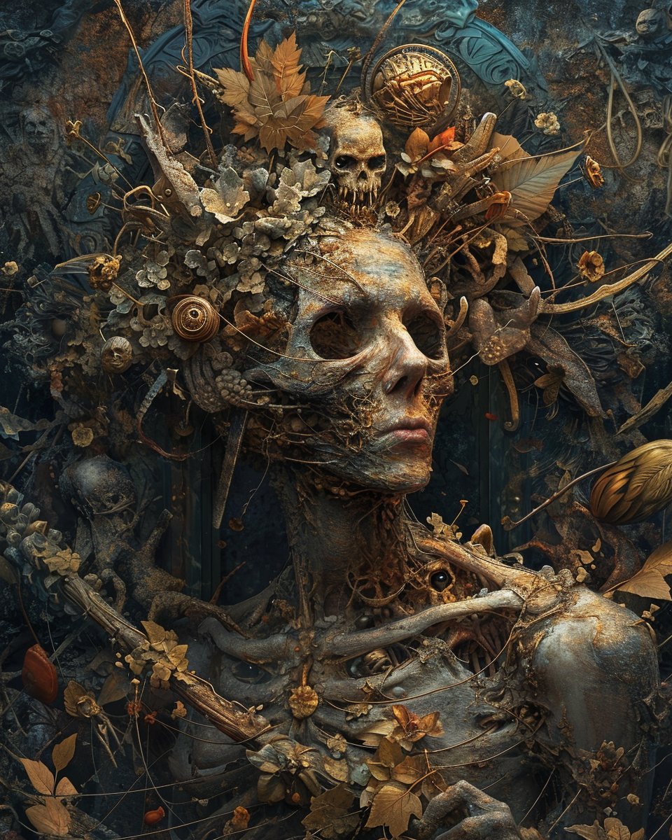 Ai_Art_Account's tweet photo. ☠️ The Nearly Forgotten 💐
#art #aiart #aiartwork #aiartworks #generativeartwork #generativeartworks #midjourney #midjourneygallery #midjourneyartwork #v6 #midjourneyv6 #newartworks #promptart #promptartist #promptartgallery #newart #deathart #deathly #deathartwork #beautyindeath https://t.co/dpByRnOXXA