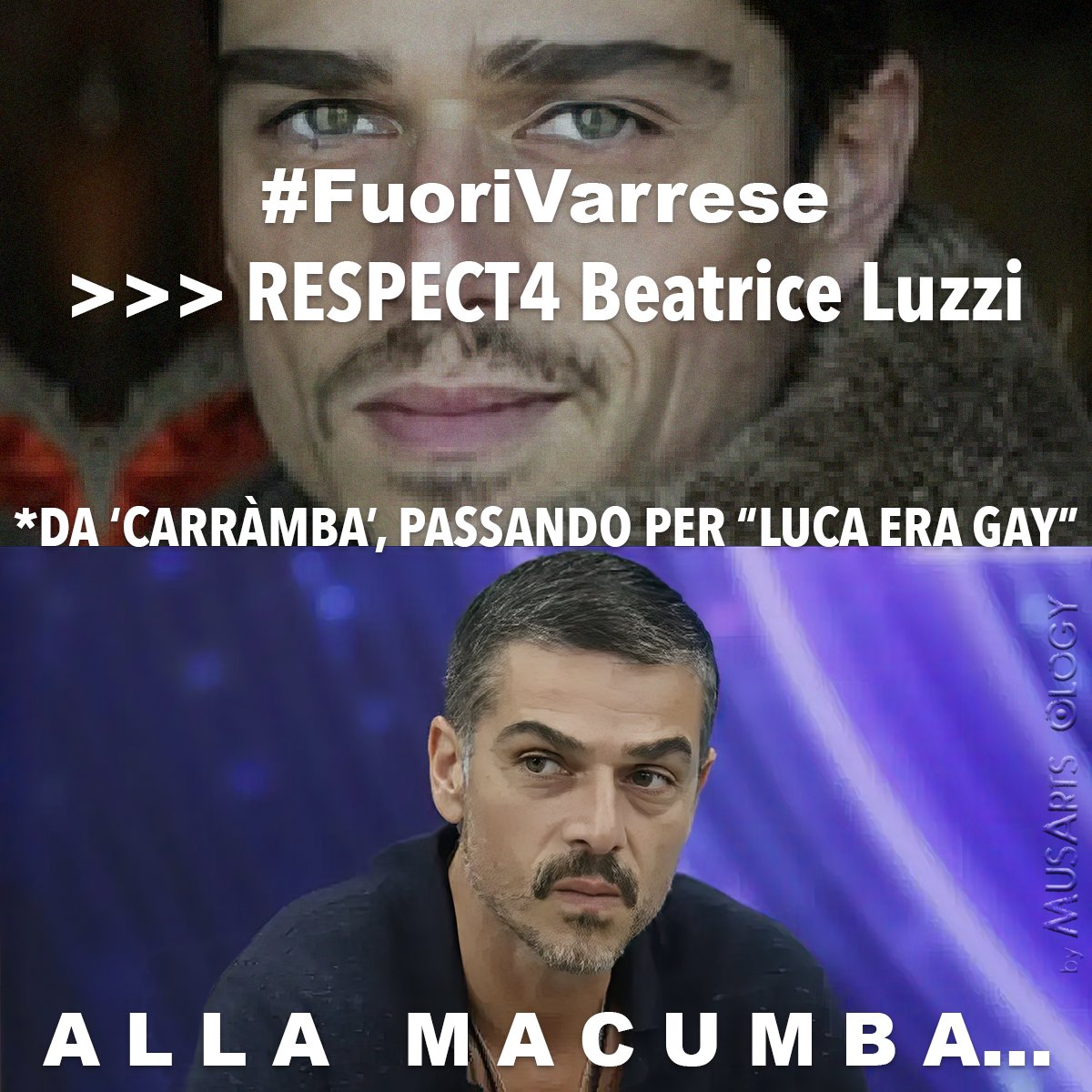 MusartsO's tweet photo. * Senza didascalia. #FuoriVarrese #VarreseFuori #FuoriIlBranco #FuoriGiuseppe #FuoriAnita
‼️ https://t.co/VdRp7abqRx
RESPECT4 #BeatriceLuzzi 👑#StopViolence #FuckThePatriarchy #StopMobbing #StopHateSpeech #StopSexism #StopMisogyny #StopAssholes #FightSlander #GrandeFratello
_ https://t.co/e6u8VxSWjs