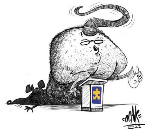 XPost1A's tweet photo. Tremenda caricatura del hampón fiscal Francisco Barbosa. https://t.co/zdPF4Fiq8W