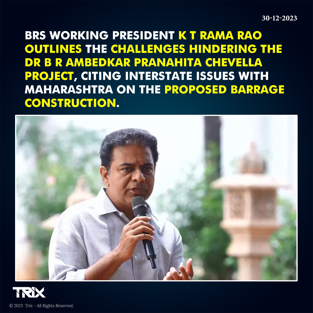 Trixindia_in's tweet image. &quot;KTR Addresses Challenges in Pranahita Chevella Project Implementation&quot;

 #KTR #InfrastructureChallenges #PranahitaChevellaProject #InterstateIssues #Maharashtra #trixindia