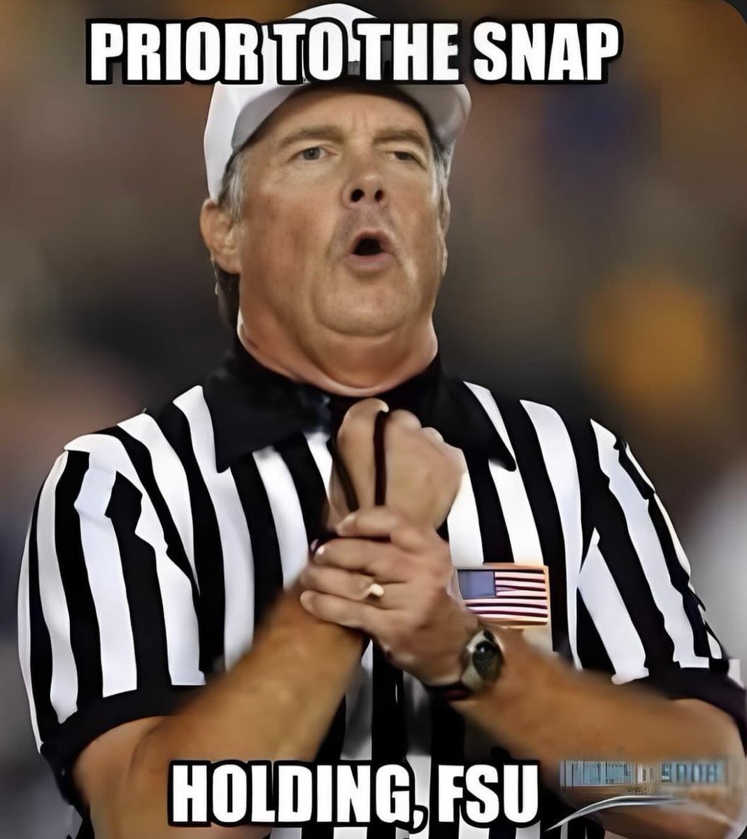 nole_mas's tweet photo. Refs getting ready for the #OrangeBowl https://t.co/cWp6ho1AGL