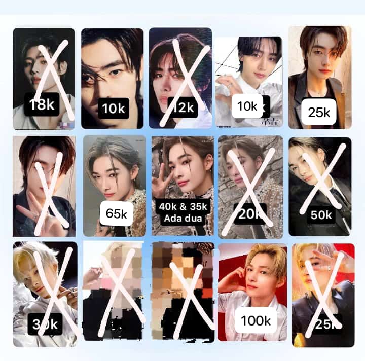 jjaeyunki's tweet photo. —✧･ﾟ: *✧･ﾟ:—• wts > want to sell
Help rt

CLEARENCE SELL ! 
๑ ready INA
๑ yang dibarisan bawah detailnya dm aja! 

Mention after dm ! 
Poca photocard PC aab ni-ki sunghoon heeseung jungwon riki sunoo dark blood half full new mdo torec lenti tc fate trading card pangku https://t.co/5srKDGEa99