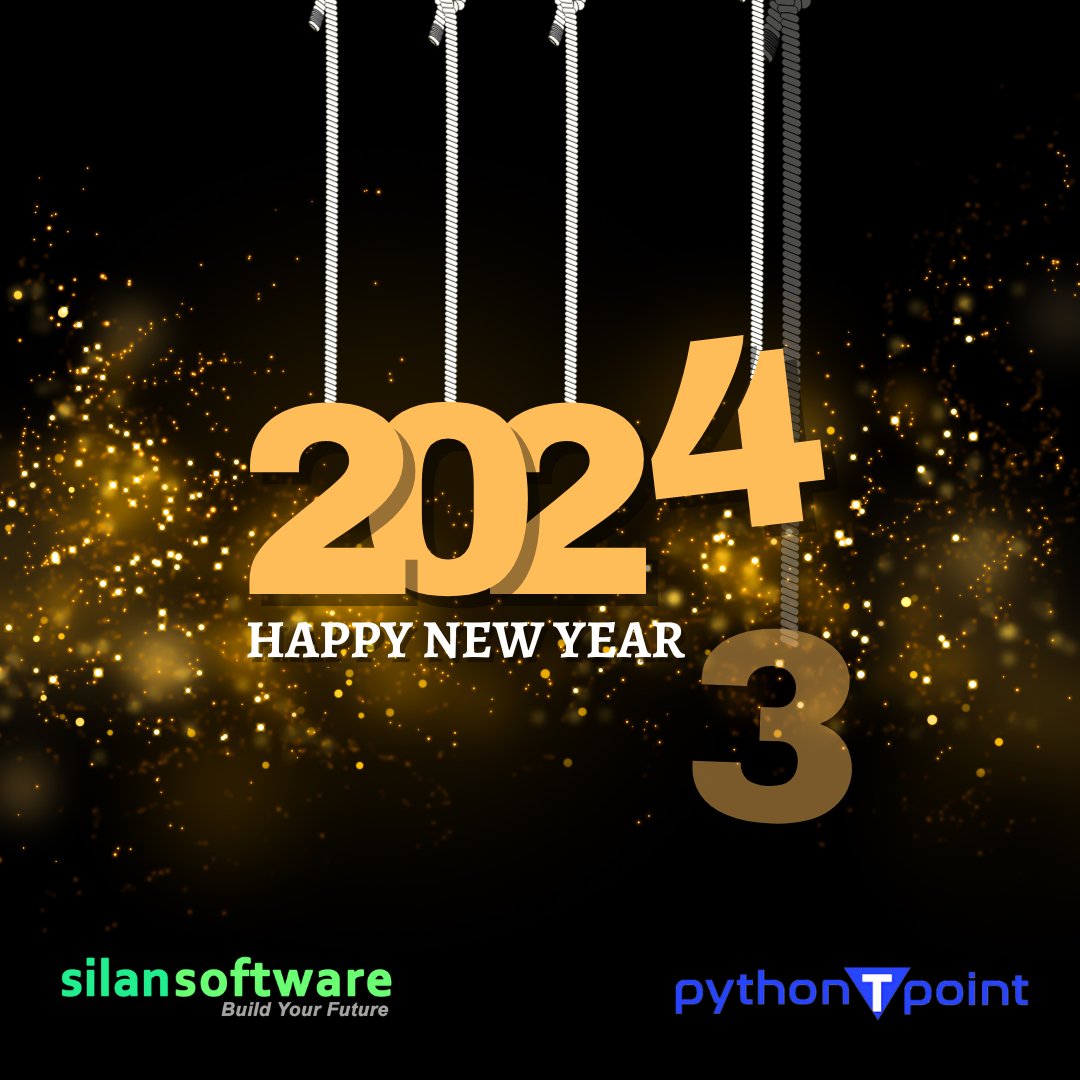 pythontpoint's tweet image. Silan Software &amp;amp; Pythontpoint wishing you a very Happy New Year 2024..May this new year brings lots of happiness and prosperity in everyone&apos;s life...
#newyear #happynewyear #happynewyear2024 #silansoftware #newyearvibe #happynewyear24 #happynewyearcelebs #festive #CelebrateJoy