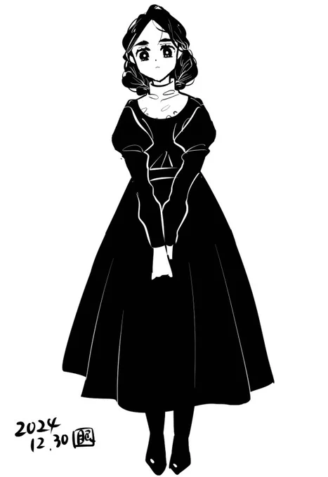 子供の頃シスター服が性癖で好きな女の子キャラやオリキャラにシスター服ばかり着せて描いていました