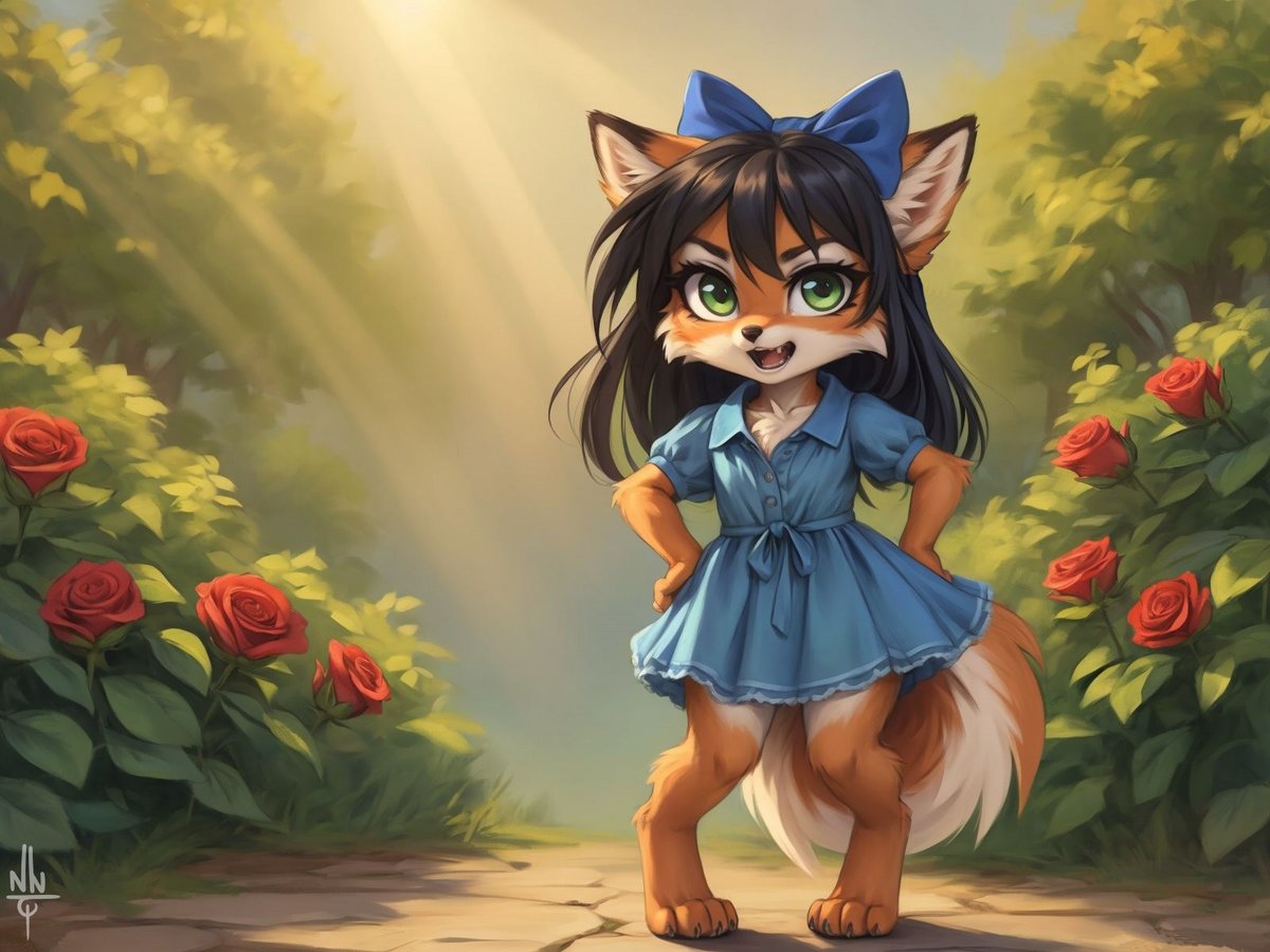“Gotcha! It’s my turn to hide!”

A childhood photo of Anya playing hide and seek.
#furry #furryart #furryartwork #furrycommunity #furryfandom #AI #AIart #furryaiart
